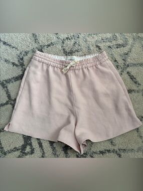 Wilfred Pale Pink Knit Drawstring Shorts